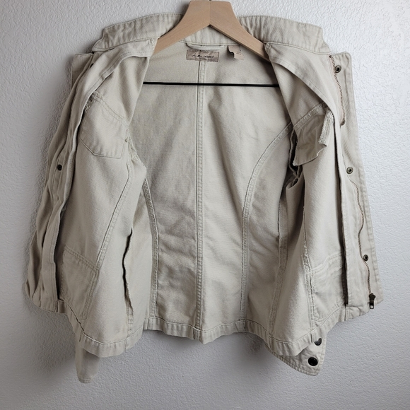 I.e. Relaxed | 100% Cotton Tsupe Beige Jacket Womens Small - Picture 6 of 10